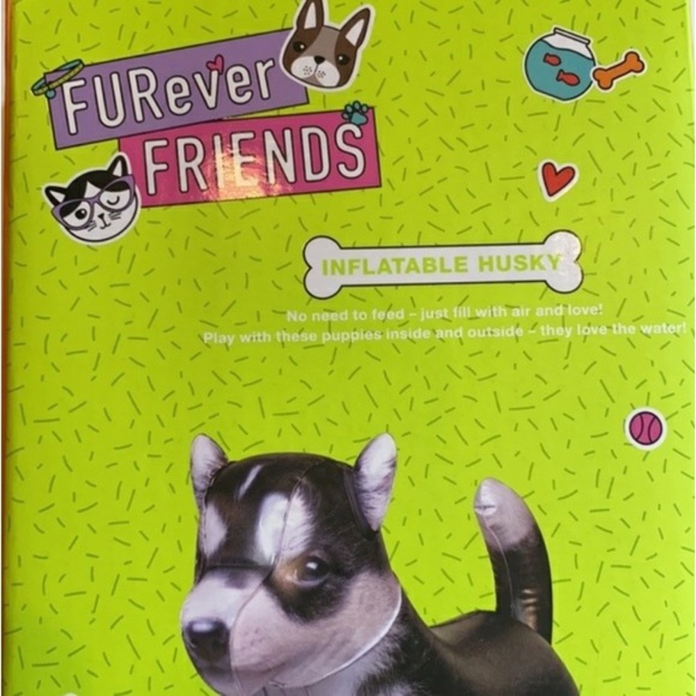 FUREver Friends Inflatable Husky - Picture 4 of 5